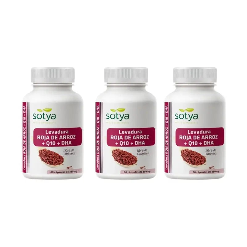 Sotya Roter Hefereis + Q10 + Dha, 3X60 Kapseln