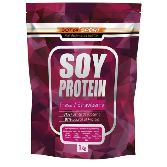 Sotya Sojaprotein 100 % Erdbeere, 1000 Gr