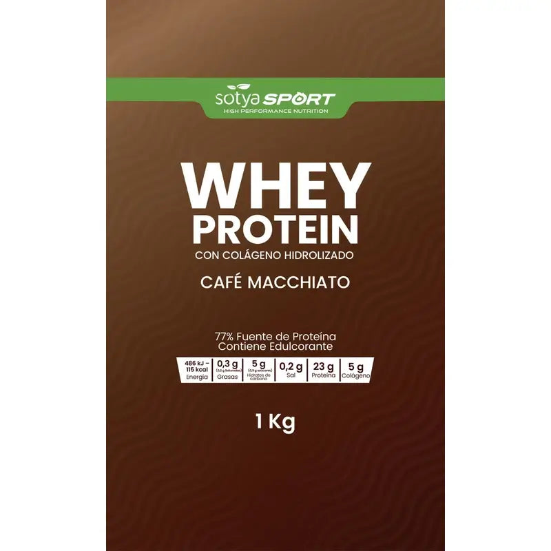 Sotya Molkenprotein Cafe Macchiato Doypack , 1000 Gramm