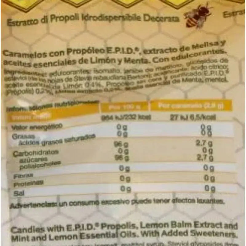 Specchiasol Epid Zitrone, Minze & Zitronenmelisse Bonbons 24 Stk.
