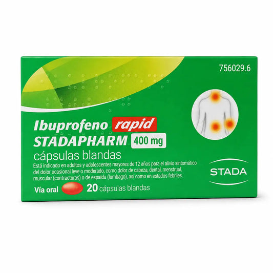 Stadapharm Ibuprofen Rapid 400 mg, 20 Kapseln