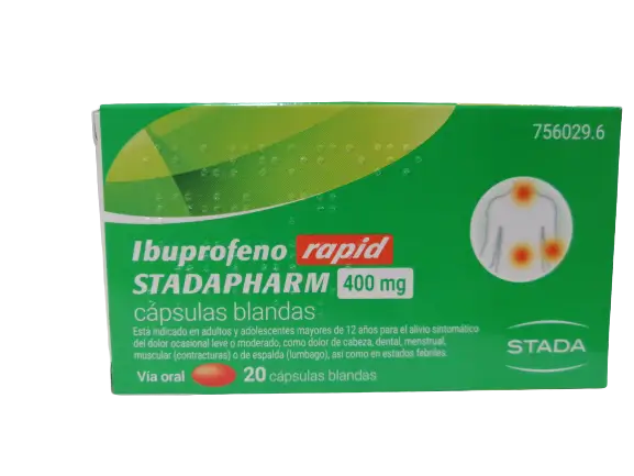 Stadapharm Ibuprofen Rapid 400 mg, 20 Kapseln