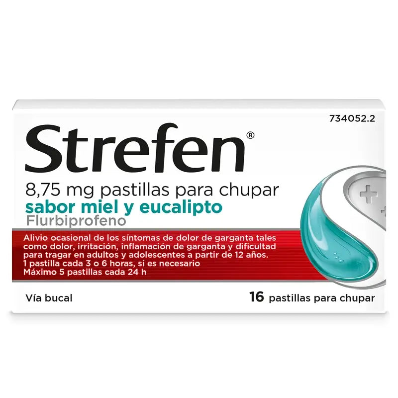 Strefen Honig Eukalyptus, 16 Lutschtabletten