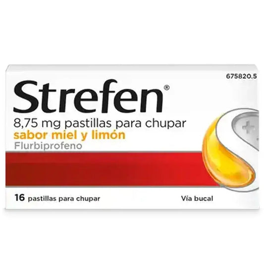 Strefen Honig und Zitrone, 16 Lutschtabletten