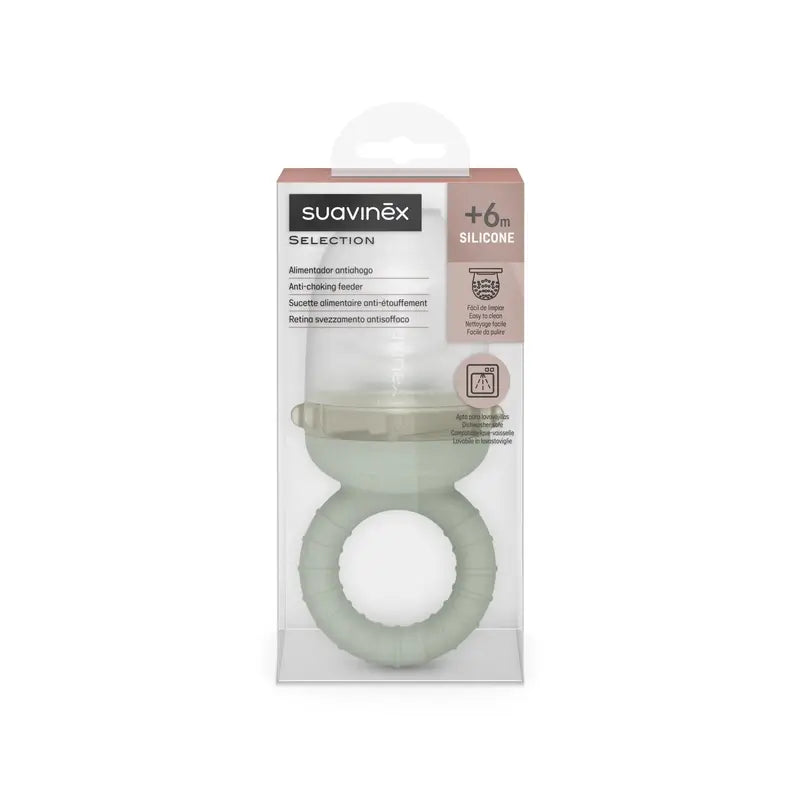 Suavinex Silikon-Anti-Erstickungshilfe, +6 Monate, grün