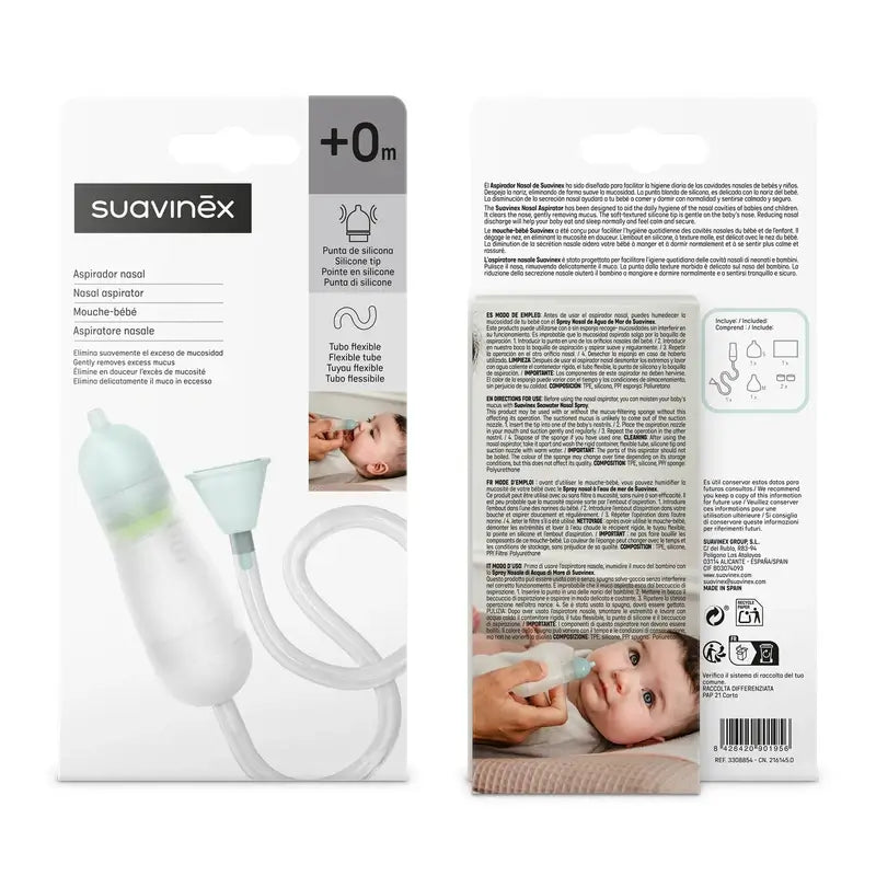 Suavinex Nasensauger für Säuglinge, +0 Monate