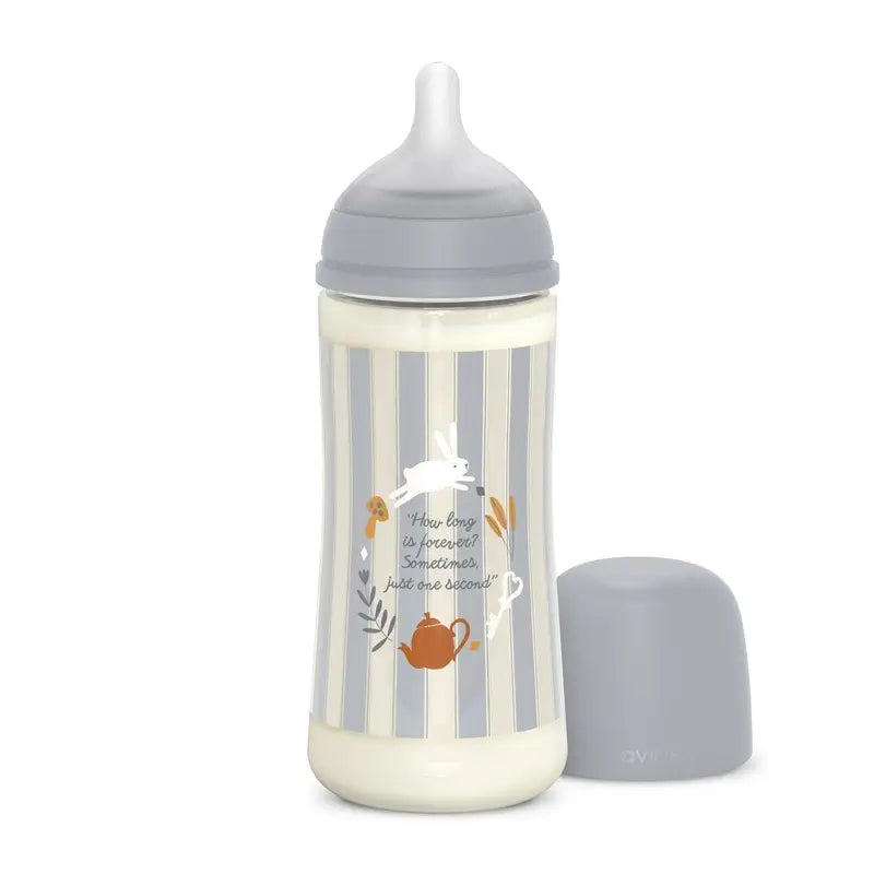 Suavinex Babyflasche 360 ml, Dense Flow (L), +6 Monate, Wonderland Blau