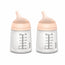 Suavinex Anti-Kolik-Flasche Zero Zero 180 Ml, Adaptable Flow (A), +0 Monate, Fair , Packung 2