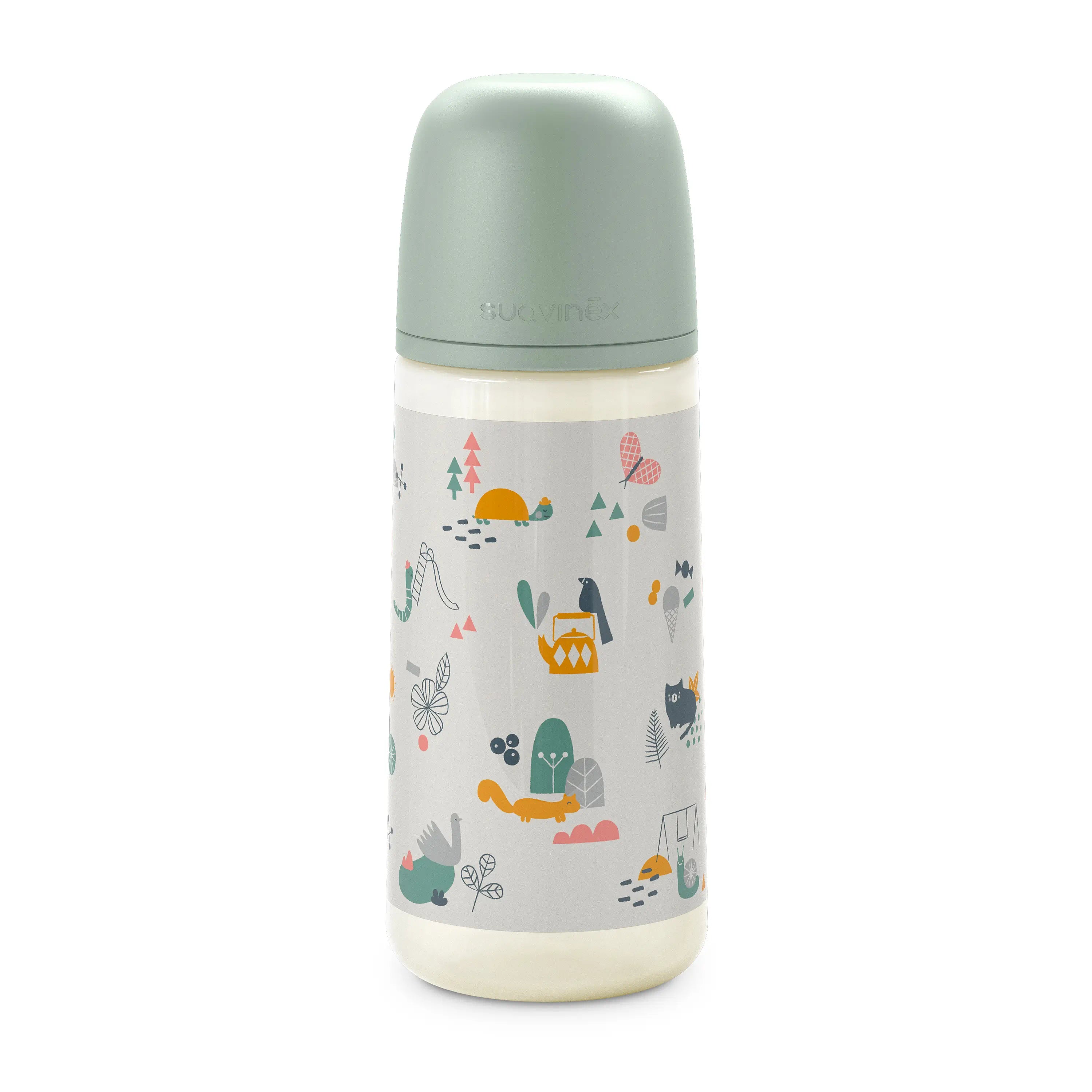 Suavinex Biberón De 360 Ml, Babies +6 Monate. Grün, 1 Einheiten