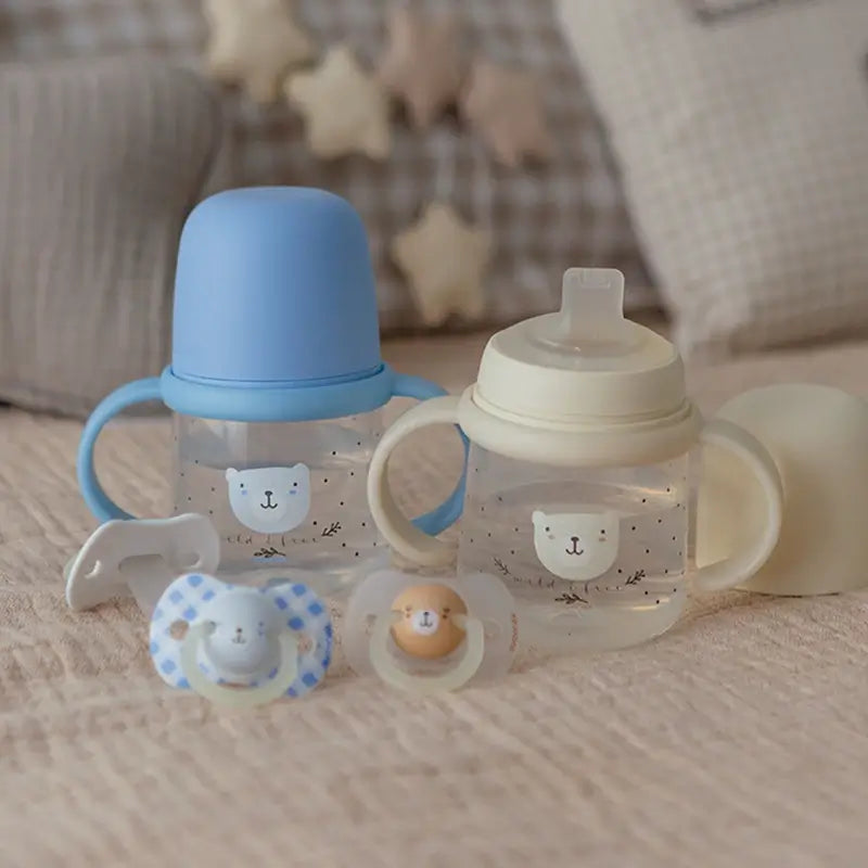 Suavinex Nachtflasche Night & Day +6 Monate Wild&Free Grau, 150 ml