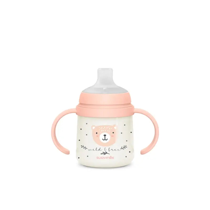 Suavinex Nachtflasche Night & Day +6 Monate Wild&Free Pink, 150 ml