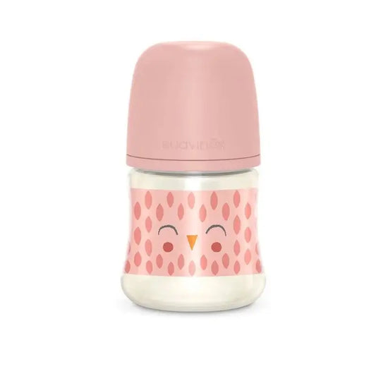Suavinex Bibéron Premium 150 Ml. Physiologischer Sauger Sx Pro Silikonsauger. Bibéron Premium Slow Flow. +0 Monate. Bonhomia, Rosa