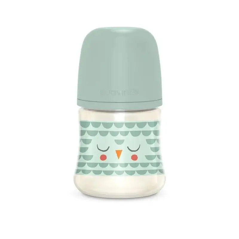 Suavinex Bibéron Premium 150 Ml. Physiologischer Sauger Sx Pro Silikonsauger. Bibéron Premium Slow Flow. +0 Monate. Bonhomia, Grün