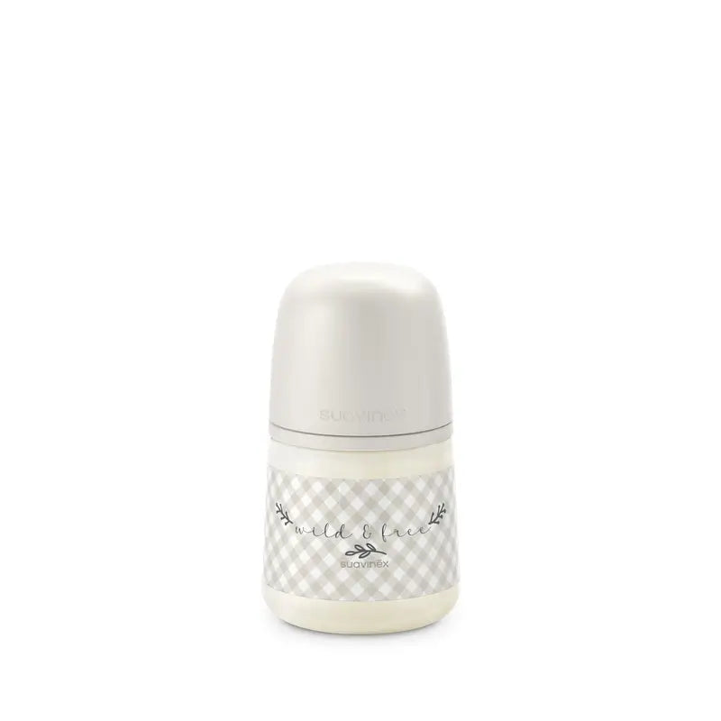 Suavinex Nuckelflasche Sx Pro Slow Flow (S) +0 Monate Wild&Free Beige, 150 ml