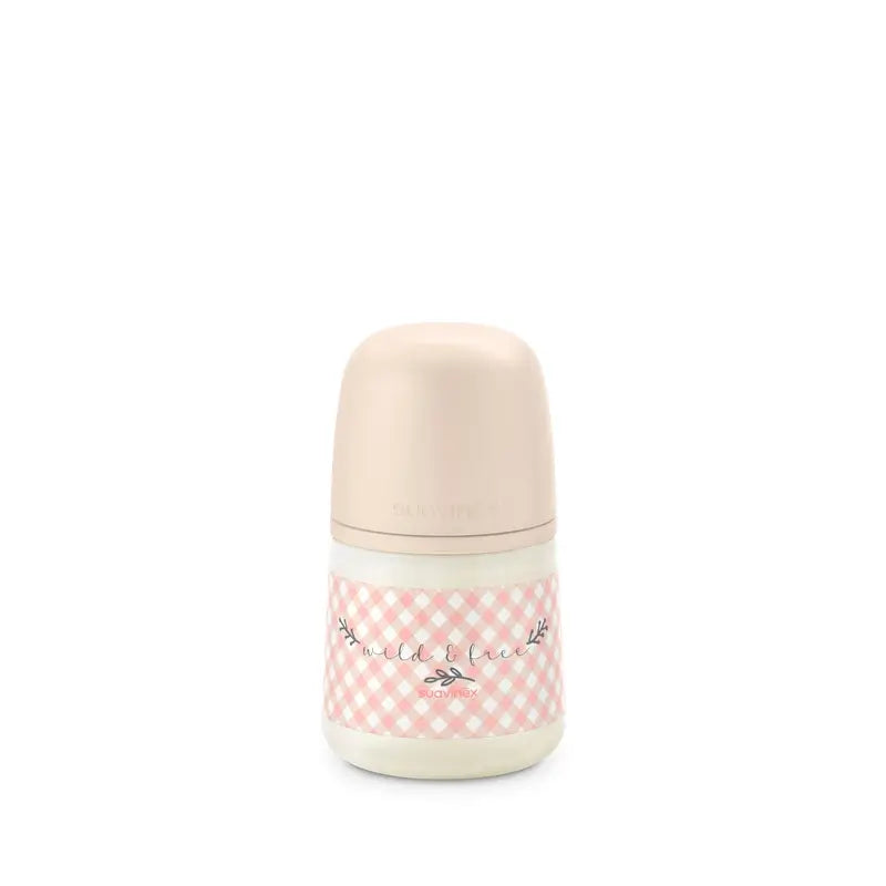 Suavinex Flasche Nippel Sx Pro Slow Flow (S) +0 Monate Wild&Free Pink, 150 ml