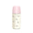 Suavinex Babyflasche Glas 240 ml, mittlerer Durchfluss (M), +3 Monate, rosa Poesie