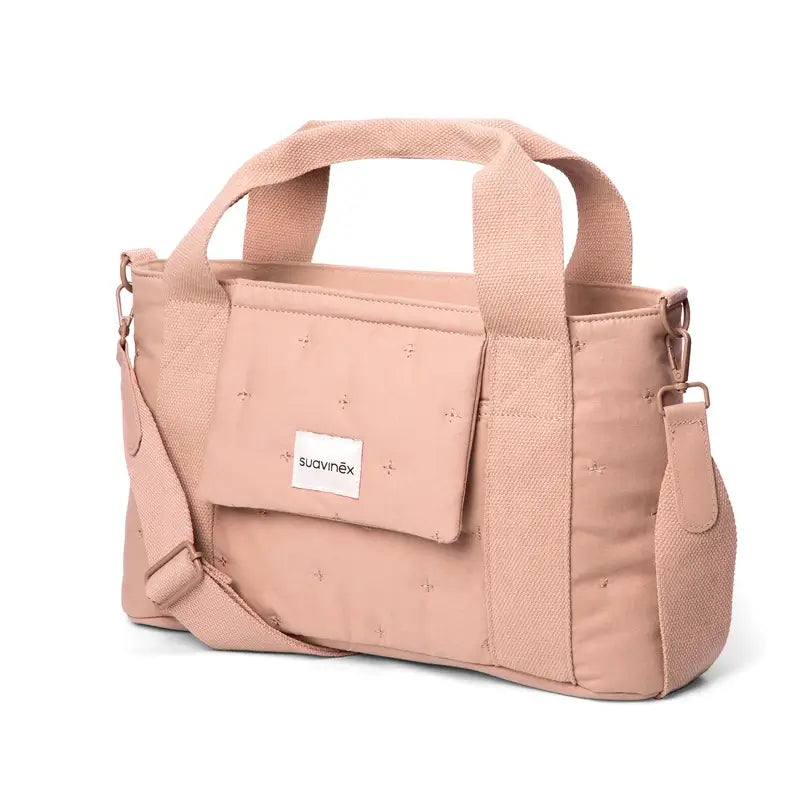 Suavinex Baby Trolley Tasche Rechteckige Brottasche Poesie Rosa