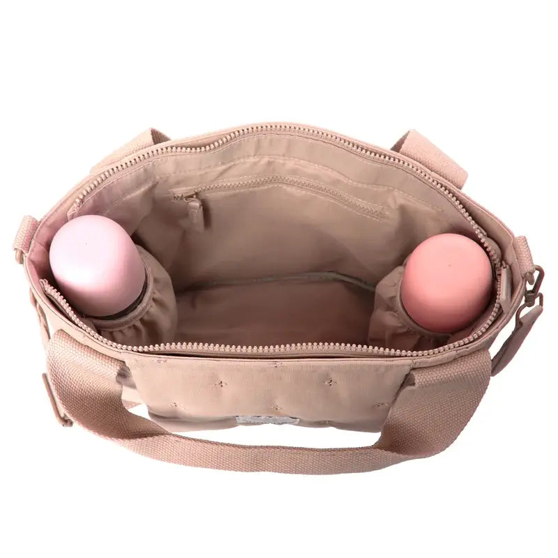 Suavinex Baby Trolley Tasche Rechteckige Brottasche Poesie Rosa
