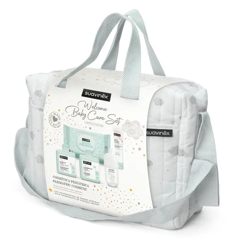 Suavinex Babytragetasche mit Kosmetika. Blau