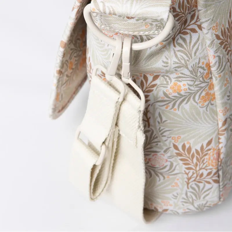 Suavinex Mutterschaft Handtasche Poesie Beige gedruckt Umhängetasche