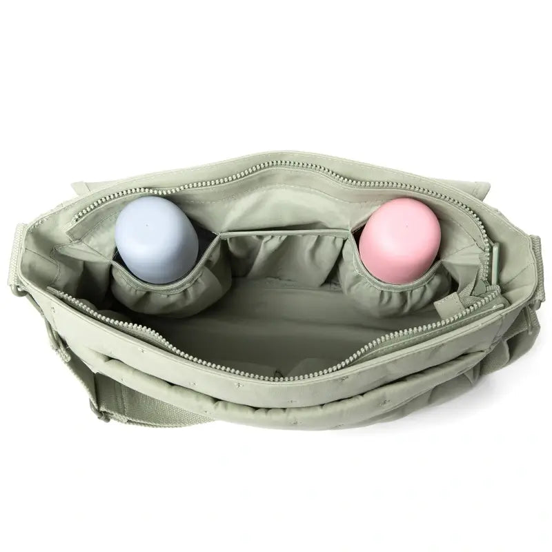 Suavinex Mutterschaft Handtasche Poesie Grün Umhängetasche
