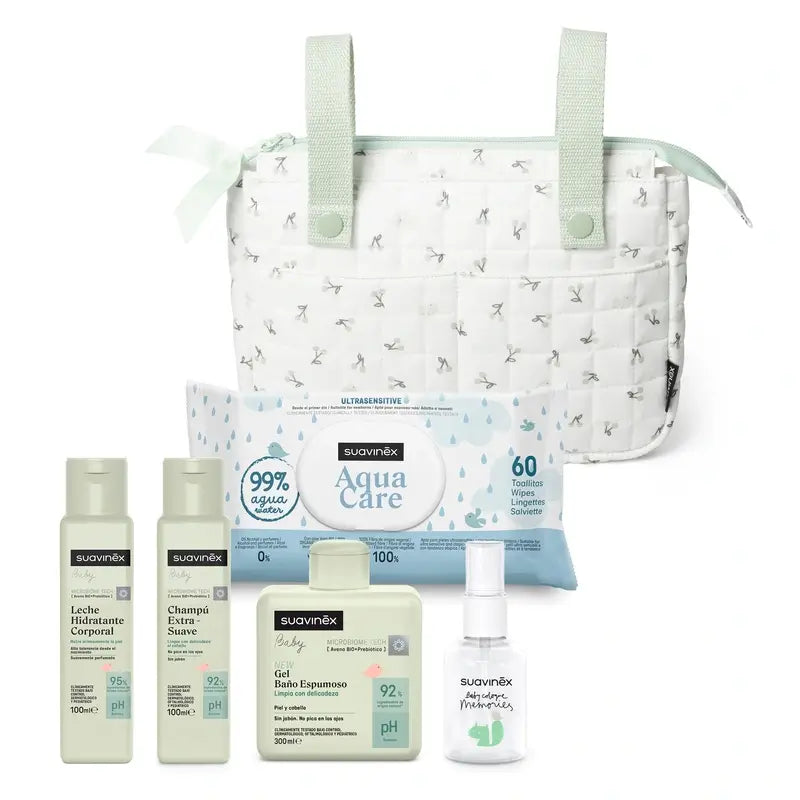 Suavinex Baby Care Mini Tasche Baby Care Grün