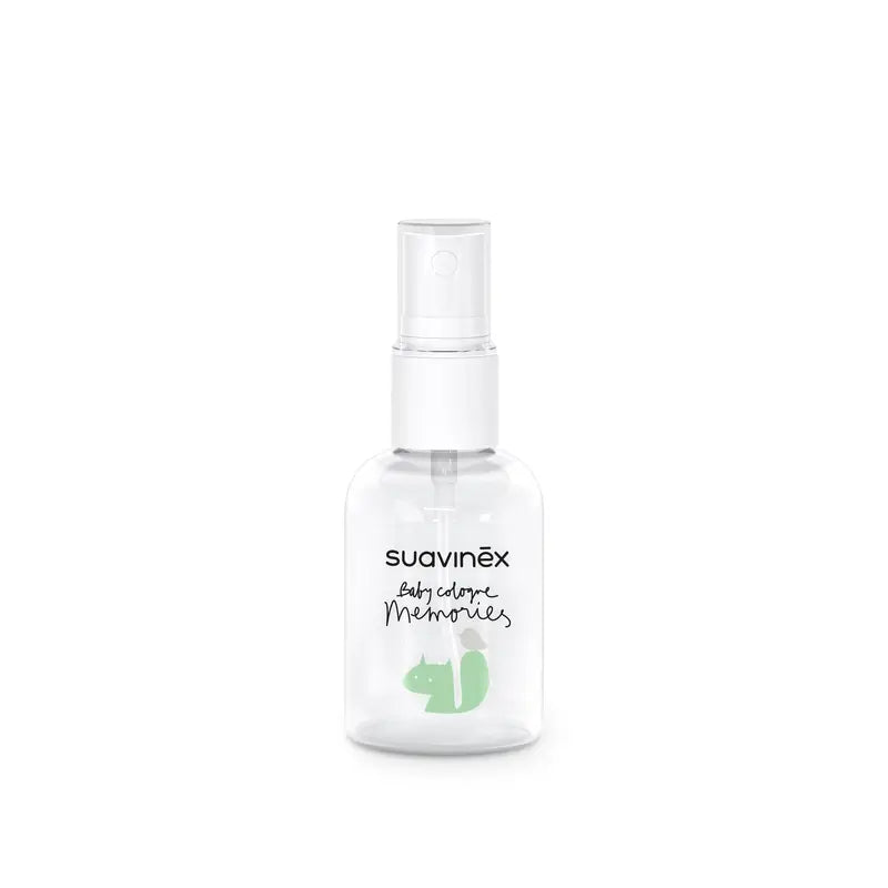 Suavinex Baby-Geschenk-Set mit Baby-Köln-Erinnerungen 100 ml + Reiseformat 50 + Baby-Kuscheltier