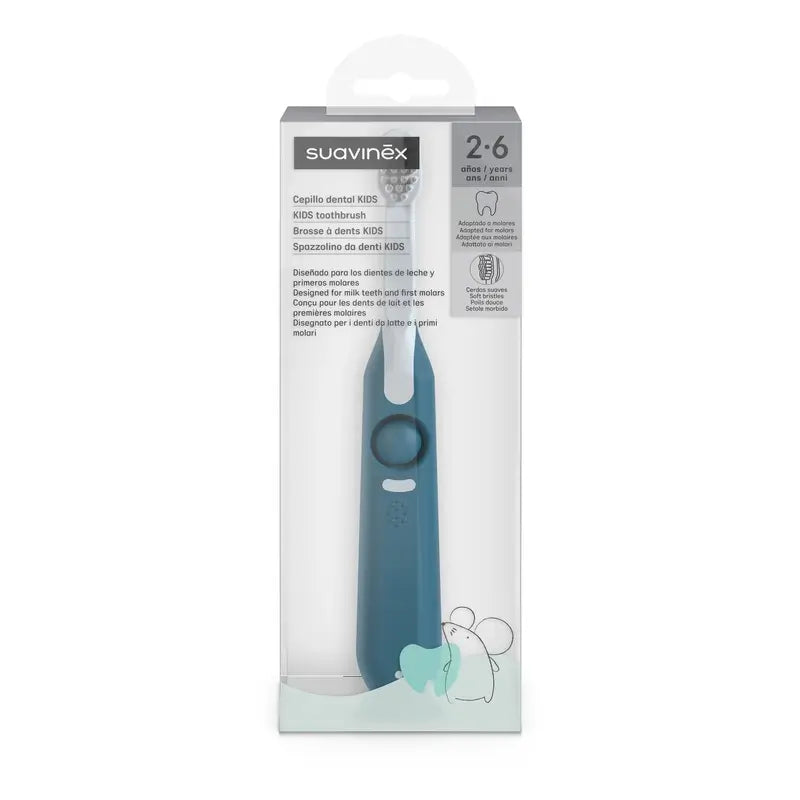 Suavinex Säuglingszahnbürste 2 bis 6 Jahre, blau
