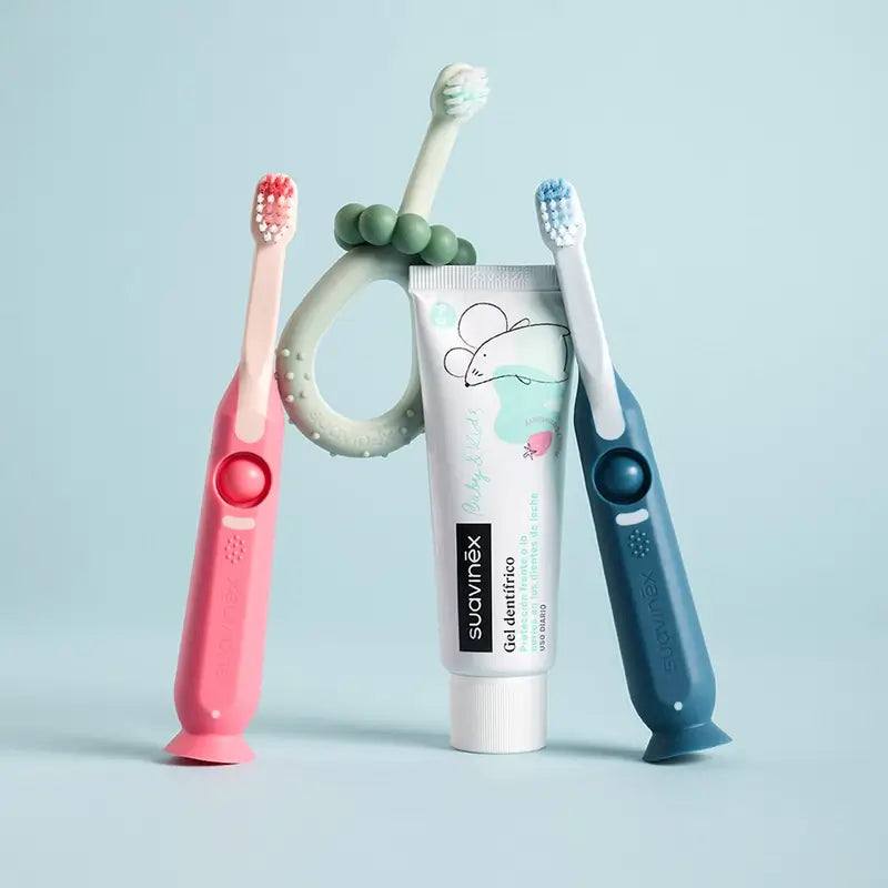 Suavinex Zahnbürste Säuglingszahnbürste 2 bis 6 Jahre, Rosa