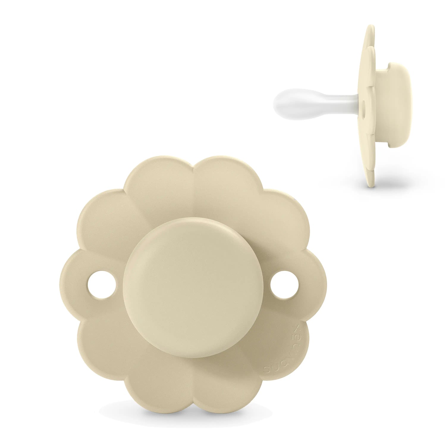 Suavinex Schnuller für Babys 0/6 Monate, mit physiologischem Silikonsauger Sx Pro, flacher und flexibler Sauger Wonder Gray, 1 Stück