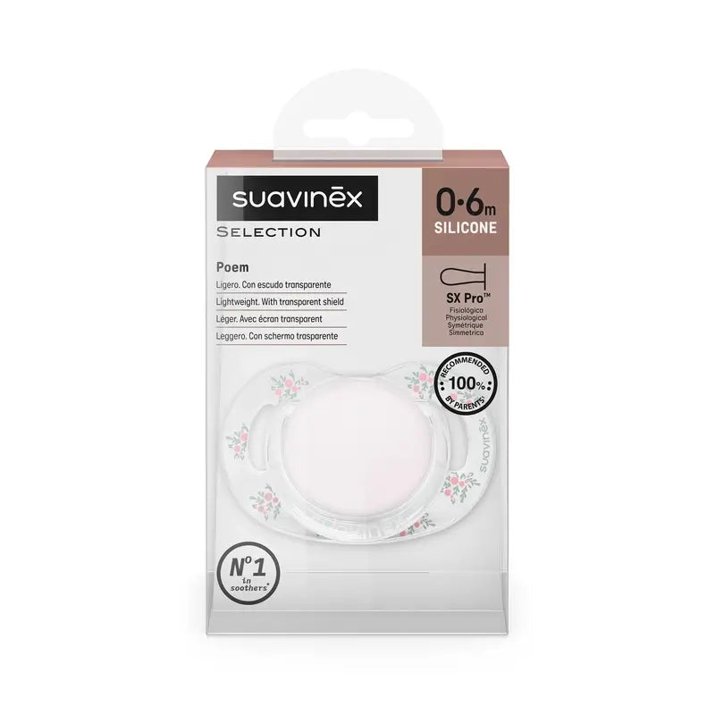 Suavinex Schnuller Sx Pro 0/6 Monate, Poesie Rosa