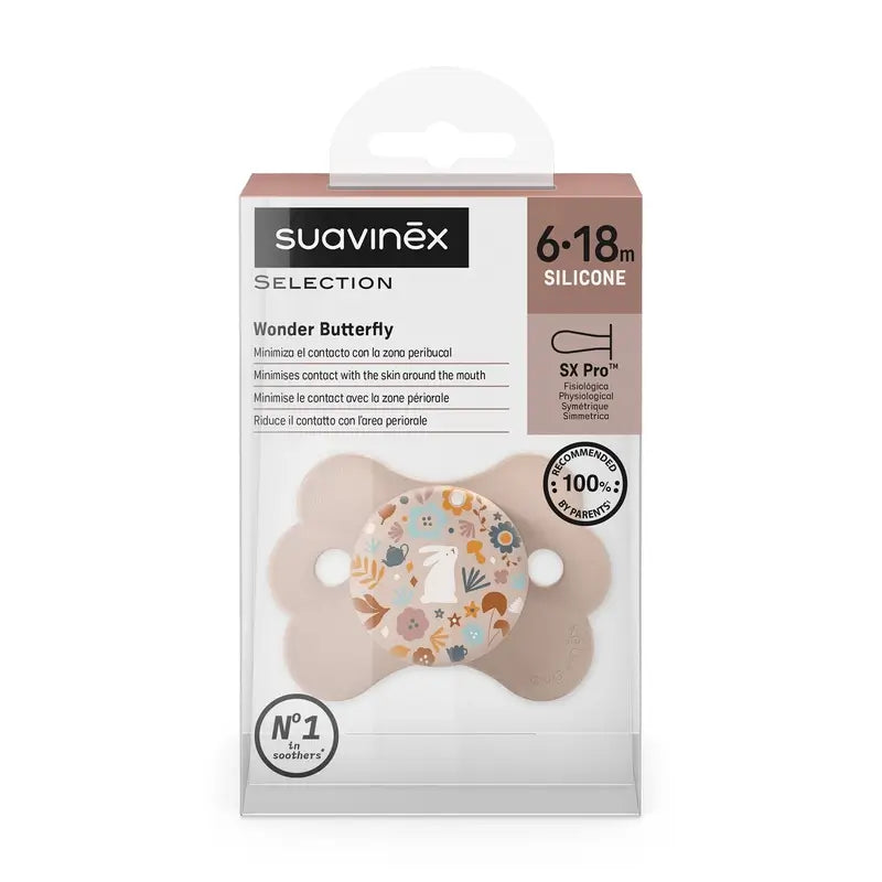 Suavinex Schnuller Sx Pro 6/18 Monate, Wonderland Pink