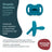 Suavinex Schnuller alle Silikon Physiologische Sx Pro, 6/18 Monate, Deep Ocean