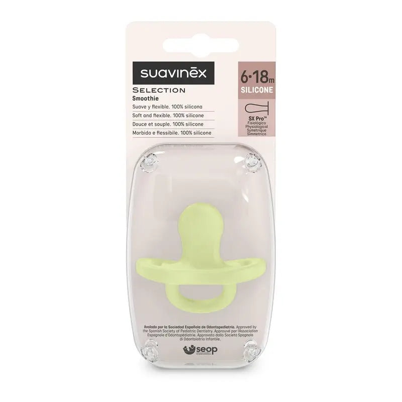 Suavinex Schnuller alle Silikon physiologischen Sx Pro, 6/18 Monate, Limette