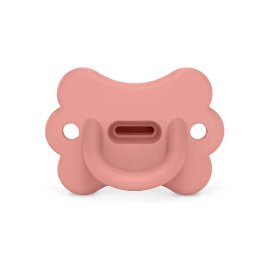 Suavinex Schnuller alle Silikon Schnuller Sx Pro, 6/18 Monate, Schmetterling Pfirsich rosa