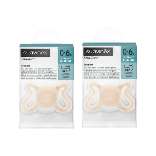 Suavinex Pacifier Zero Zero, -2/2 Months, Fair, 2 Units