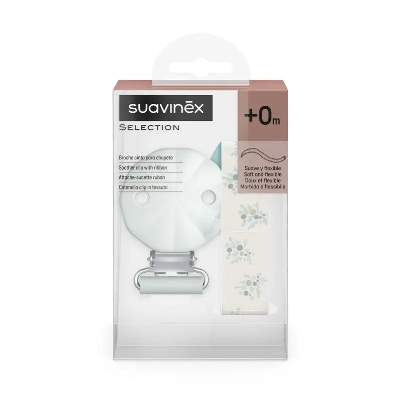 Suavinex Stoff Schnuller +0 Monate, Poesie Blau