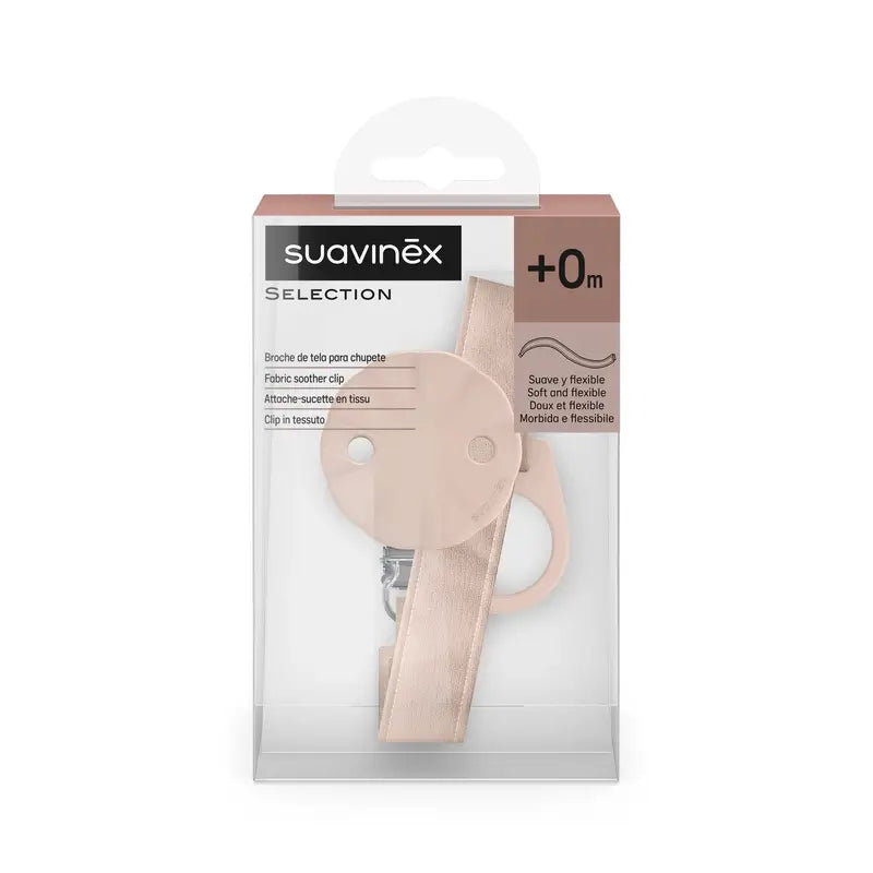 Suavinex Stoff Schnuller +0 Monate, Wonderland Pink