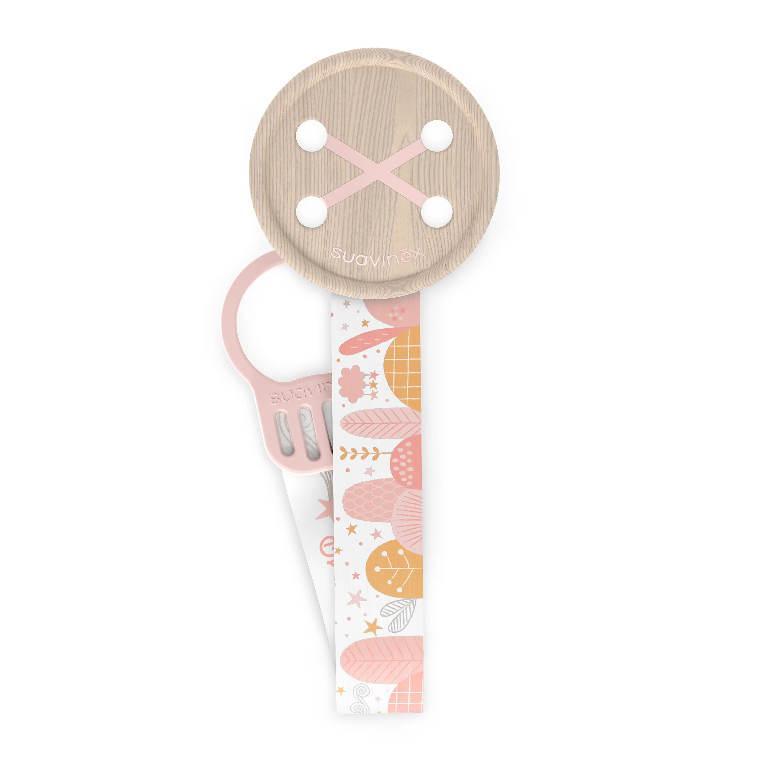 Suavinex Baby Schnuller Rosa Tuch, 1 Stück