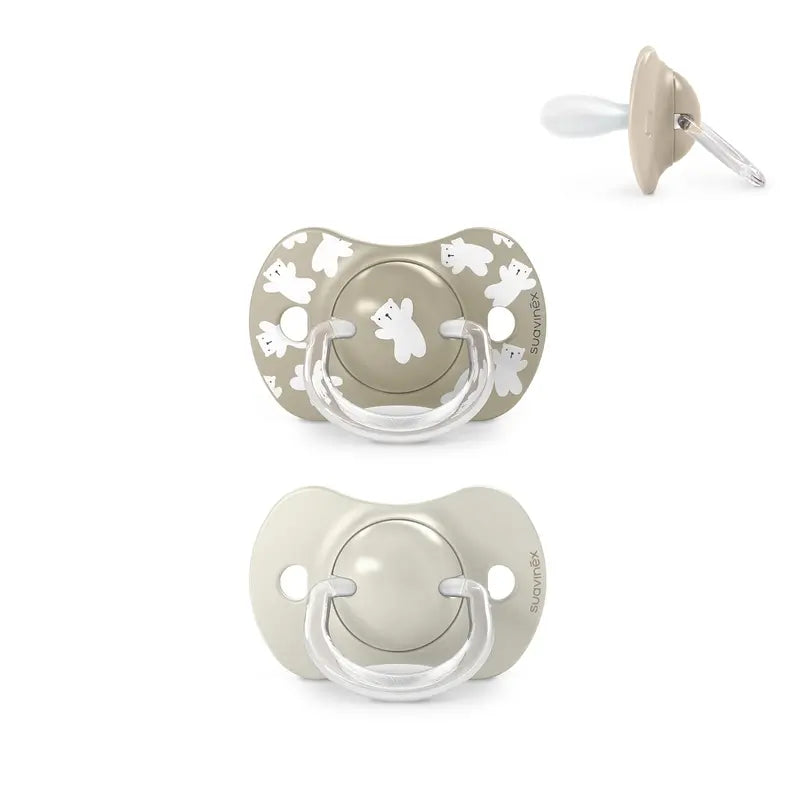 Suavinex Schnuller Sx Pro Sauger +18 Monate Wild&Free Beige, 2 Stück