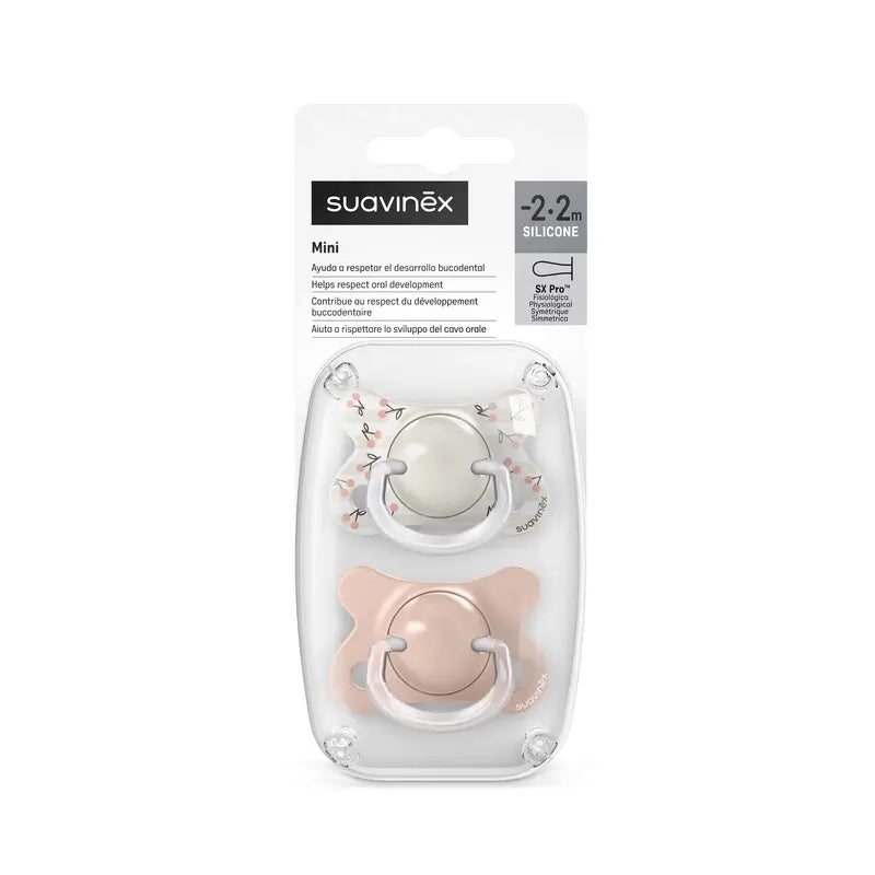 Suavinex Schnuller Sauger Sx Pro -2/2 Monate Birdies Pink, 2 Stück