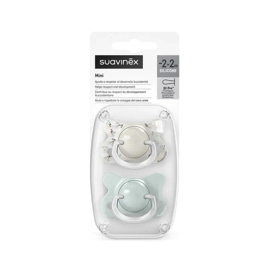 Suavinex Schnuller Sauger Sx Pro -2/2 Monate Birdies Grün, 2 Stück