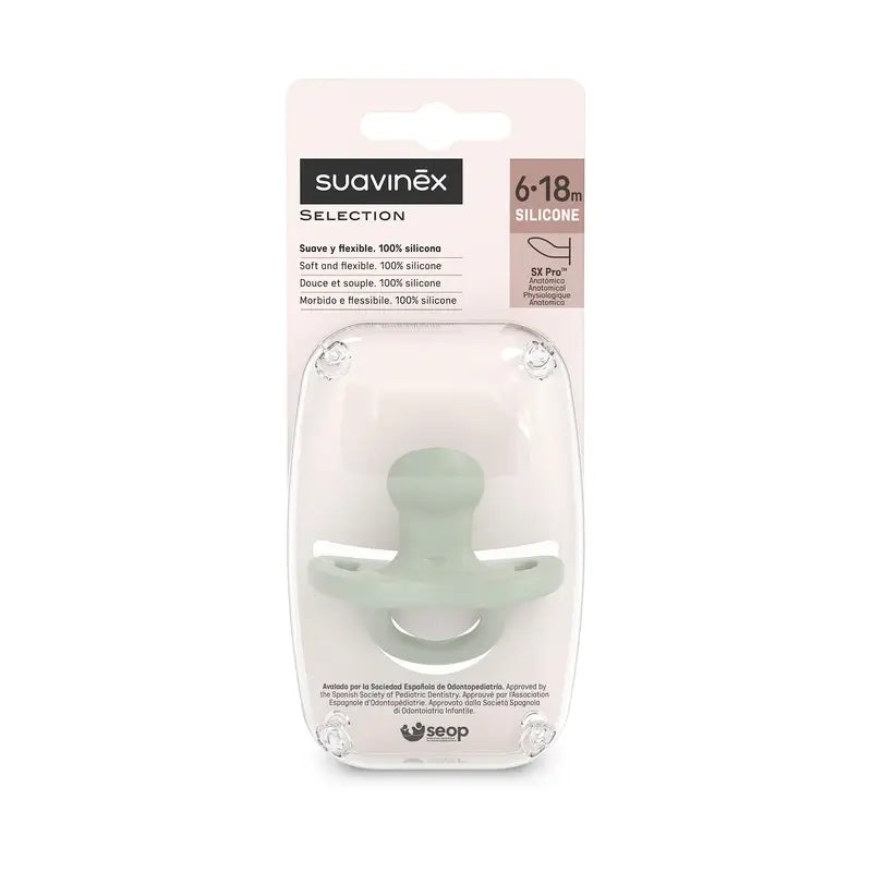 Suavinex Schnuller Sauger Sx Pro 6/18 Monate Farbe Essenz Grün