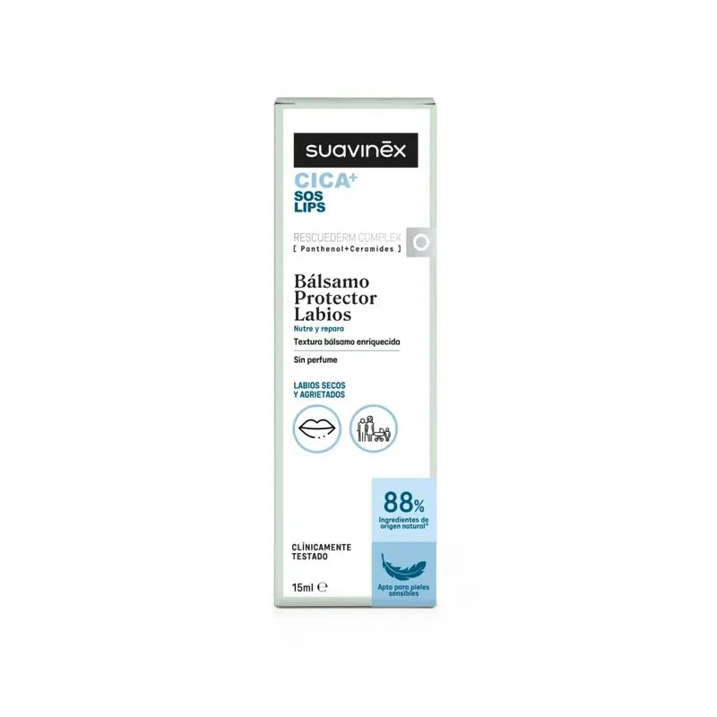 Suavinex Cica Regenerierender Lippenbalsam 15 ml +0M