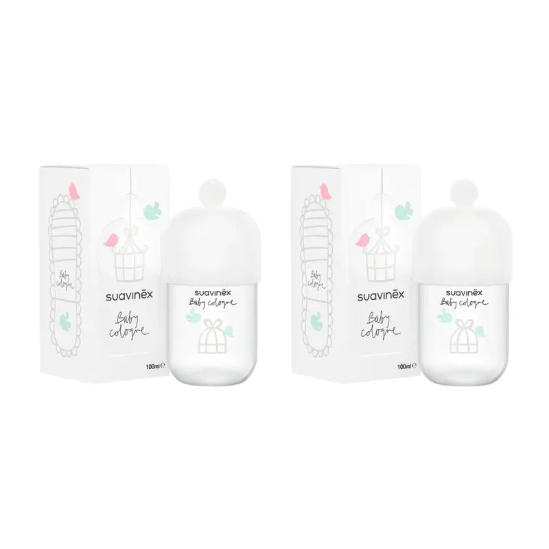 Suavinex Baby Cologne Kinder Köln Low Alkohol, nicht färbend, 2x100 Ml
