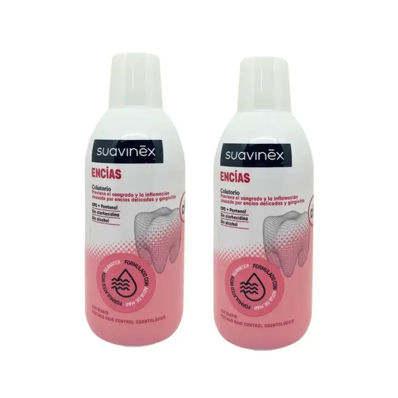 Suavinex Zahnfleisch-Mundwasser, 2x500 ml