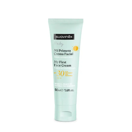 Suavinex Gesichtscreme für Babies, mit Sonnenschutz Spf30. 50 Ml