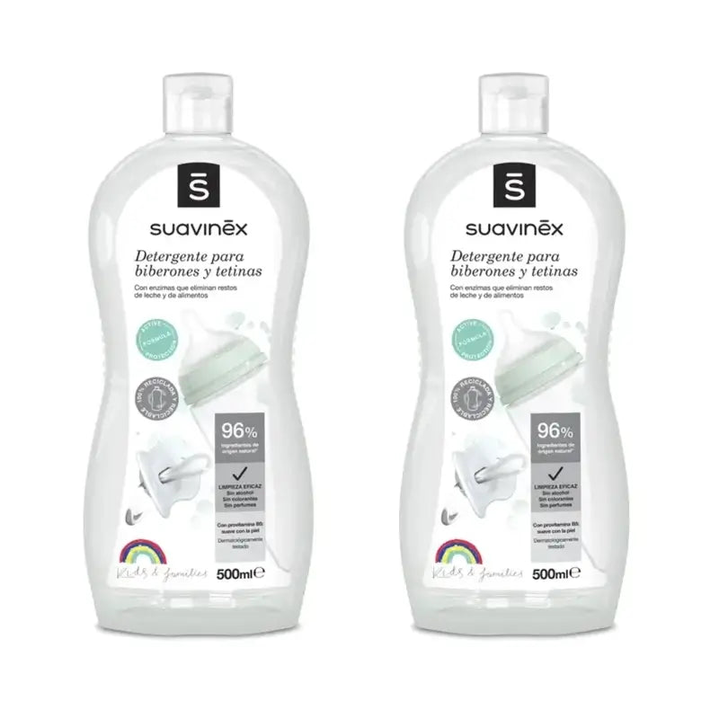 Suavinex Flaschen- und Nuckelreiniger, 2x500ml