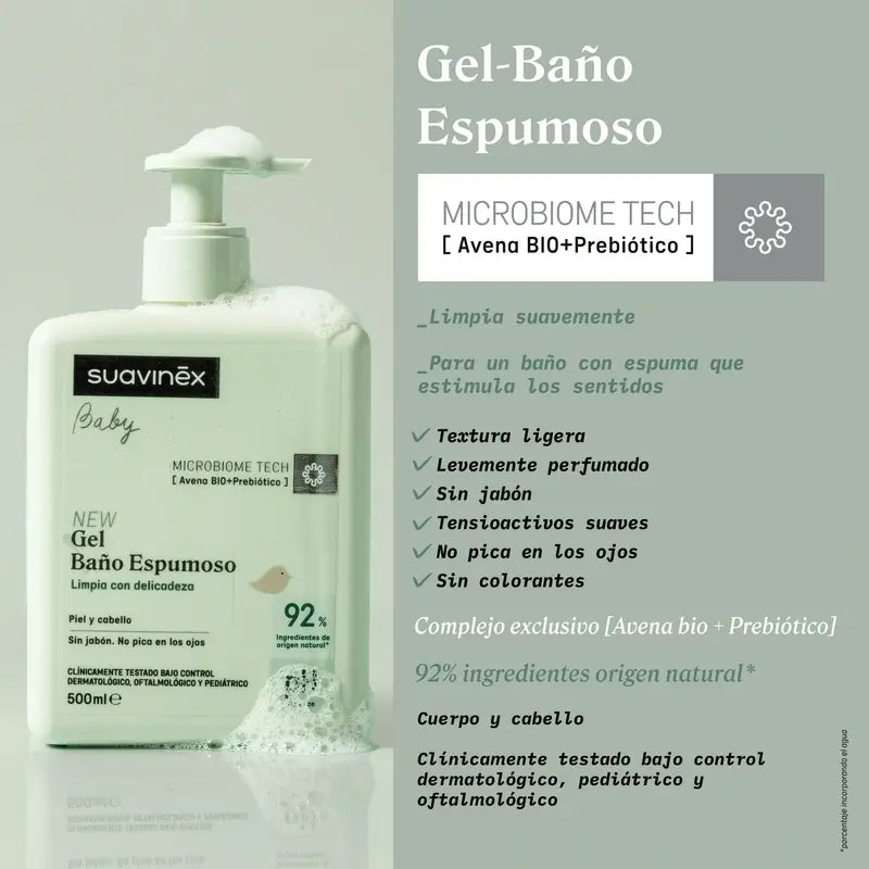 Suavinex Baby schäumendes Badegel, 750 ml