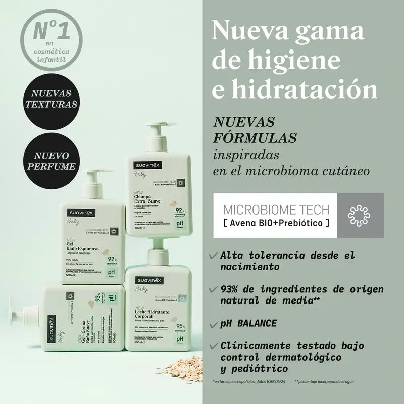 Suavinex Gel - Sanfte Baby-Badecreme, 500 ml